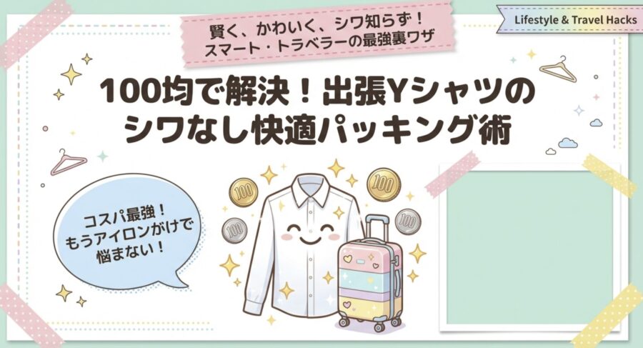 100均で解決！出張Yシャツのシワなし快適パッキング術
