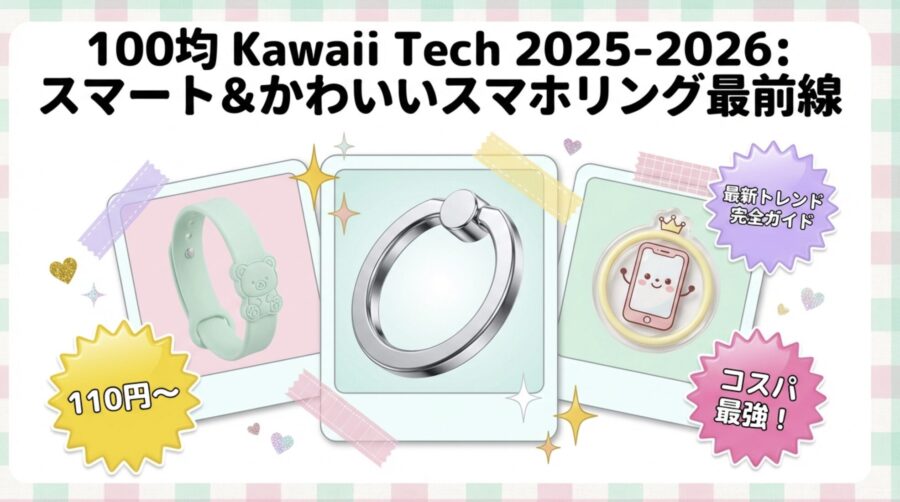 100均かわいいスマホリング最前線！