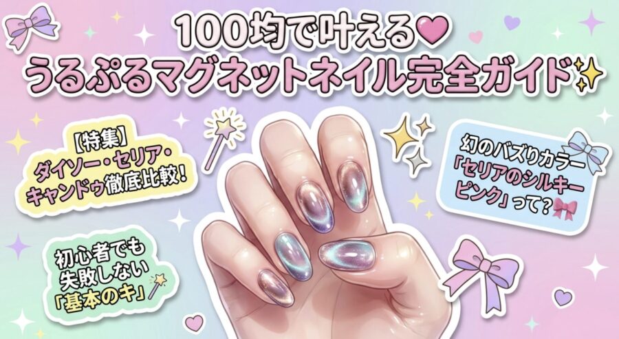100均で叶えるプルプルマグネットネイル