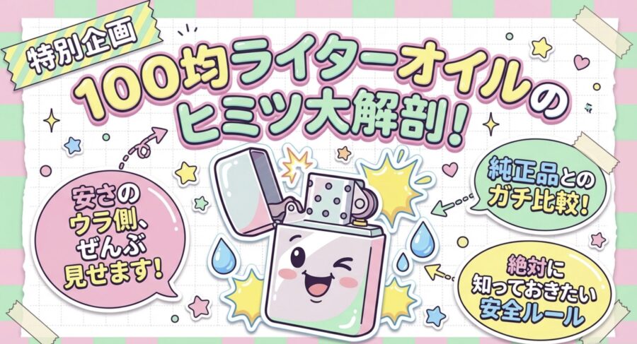 100均ライターオイルのヒミツ大解剖！