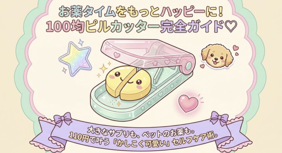 100均ピルカッターでお薬タイムをハッピーに