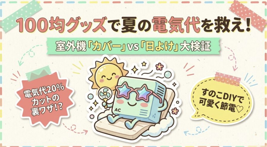 100均グッズで夏の電気代を救え！