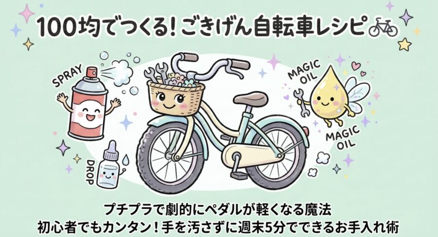 100均オイルで作る！ごきげん自転車レシピ