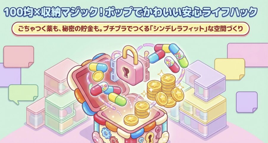 100均鍵付きボックスで安心ライフ