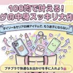 100均で叶えるバックの中身スッキリ大作戦