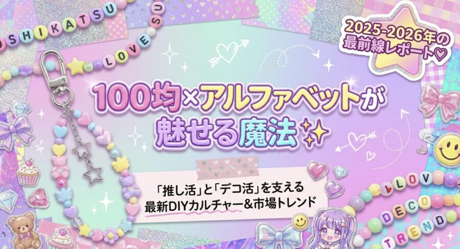 100均アルファベットが魅せる魔法