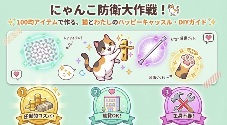 猫ドアロック！にゃんこ防衛大作戦