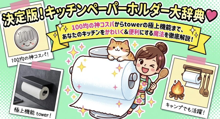100均キッチンペーパーホルダー大辞典