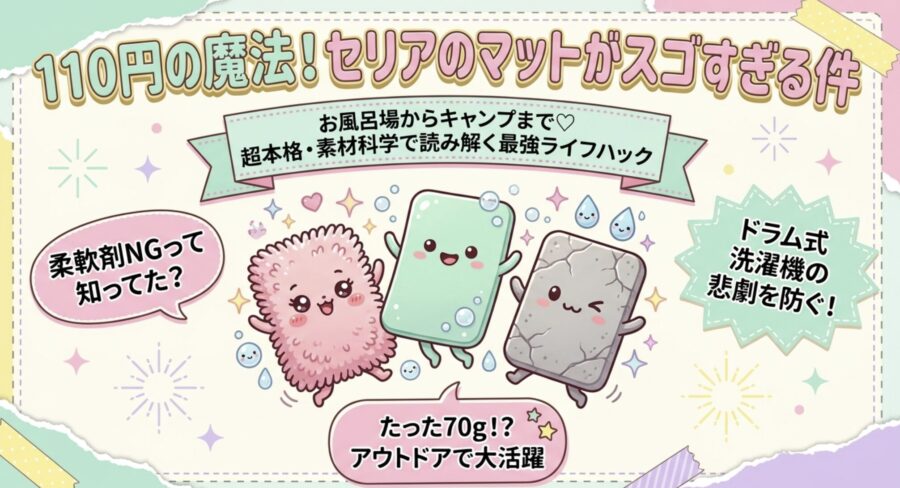 100均セリアのマットがすごすぎる！