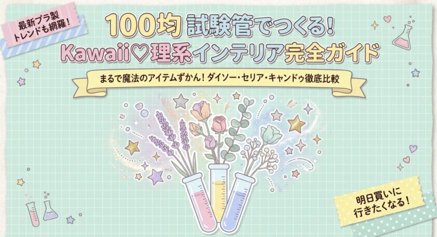 100均試験管かわいいインテリア