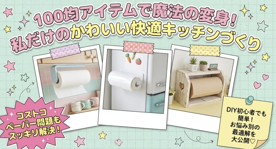 100均アイテムで快適キッチン作り