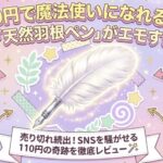 100均羽ペンがエモすぎる!