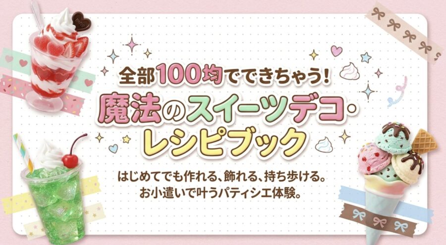 100均でできちゃう魔法のスウィーツデコ