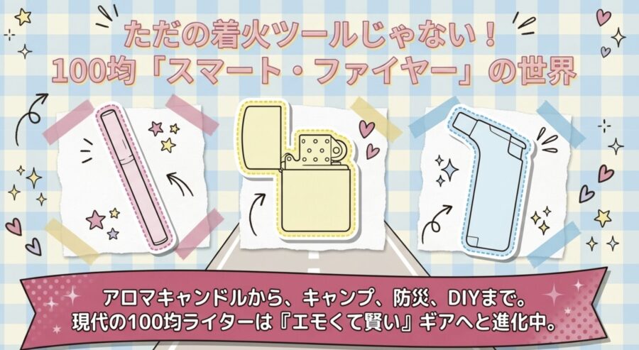 ただの着火ツールではない！100均オイルライターの世界