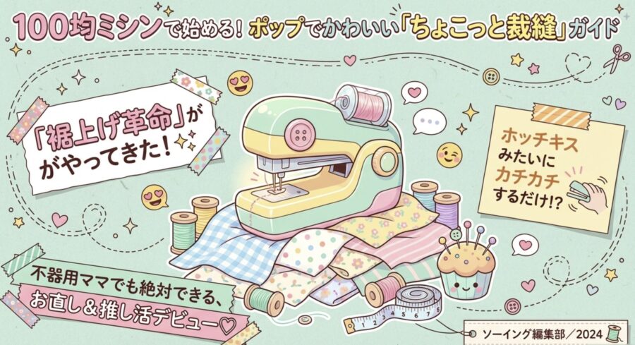 100均ミシンで始める！「ちょこっと裁縫」ガイド