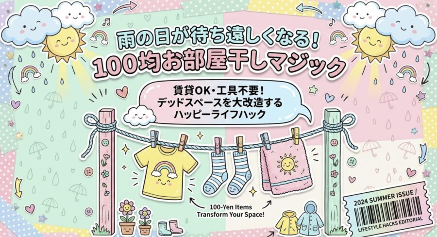 100均お部屋干しマジック