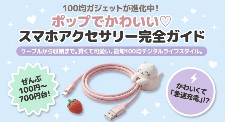 100均ガジェットがポップでかわいい