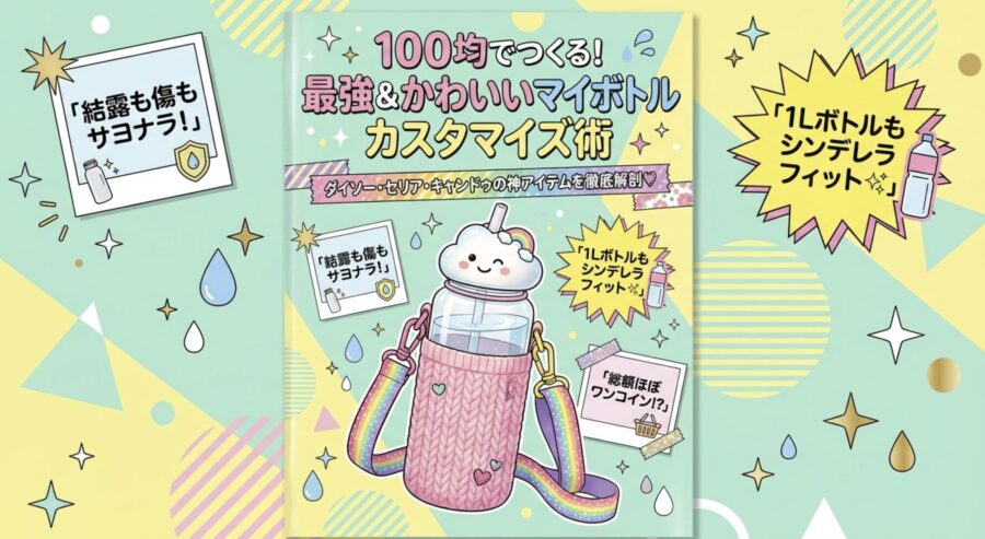 100均の可愛い水筒カバー