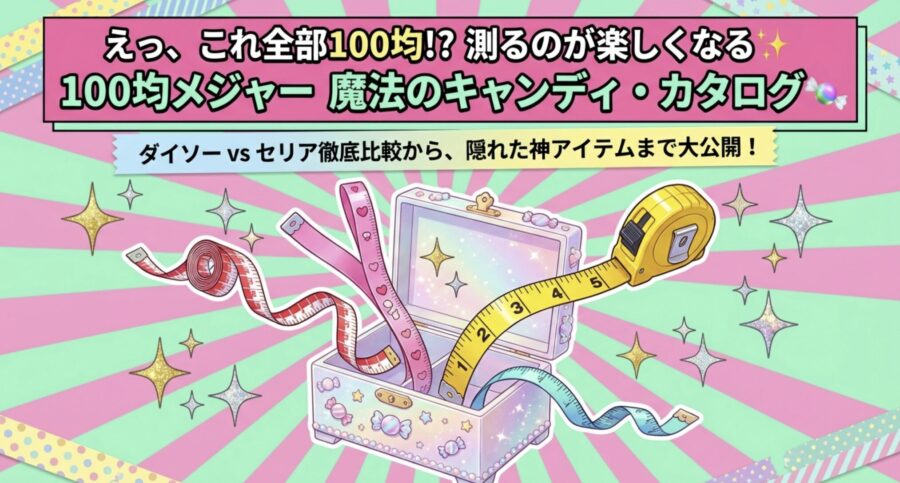 100均メジャーで測るのが楽しくなる