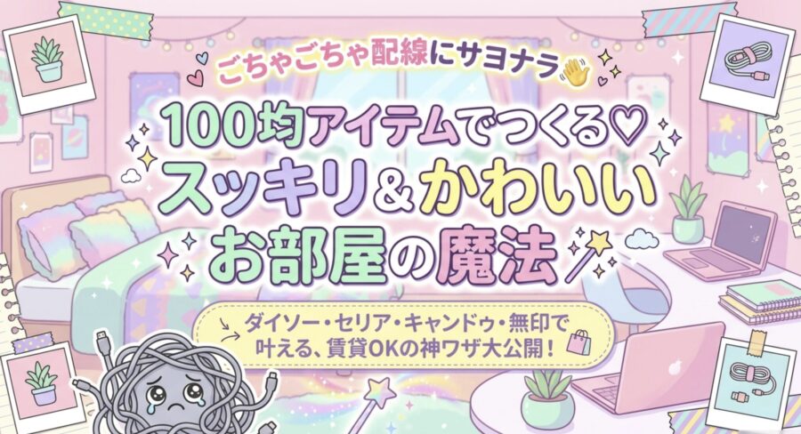 100均配線カバーでごちゃごちゃお部屋にさよなら