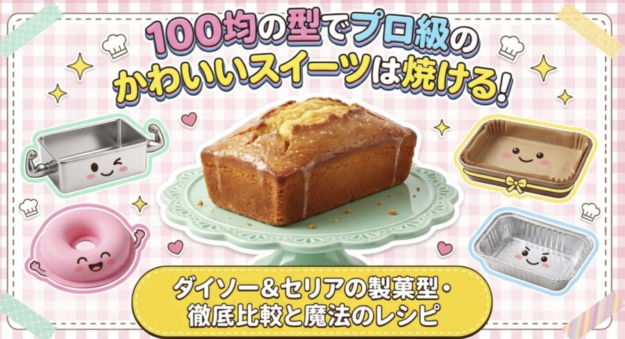 100均の型でプロ級のスウィーツ
