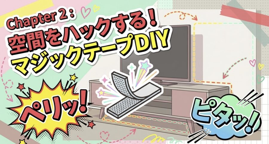 100均マジックテープDIY