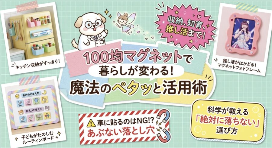 100均マグネットで暮らしが変わる