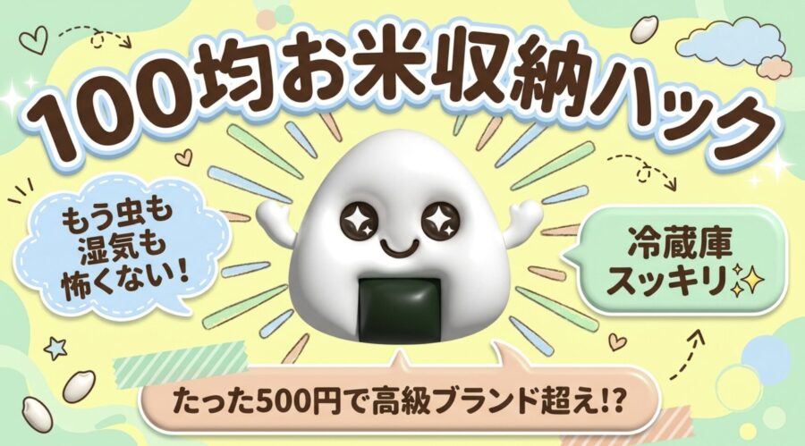 100均お米収納ハック