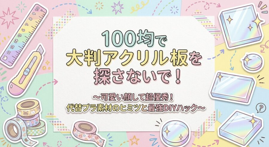 100均で大判アクリル板を探さないで