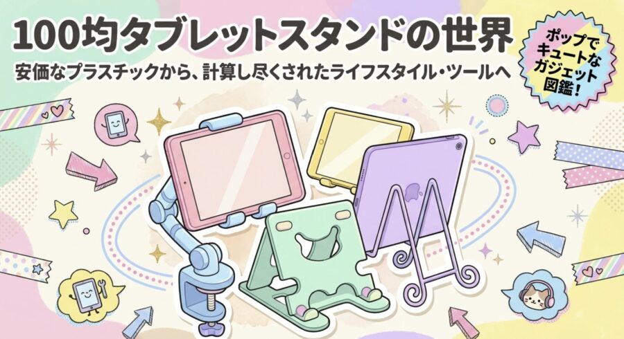 100均タブレットスタンドの世界