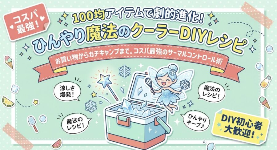 100均アイテムでクーラーDIY