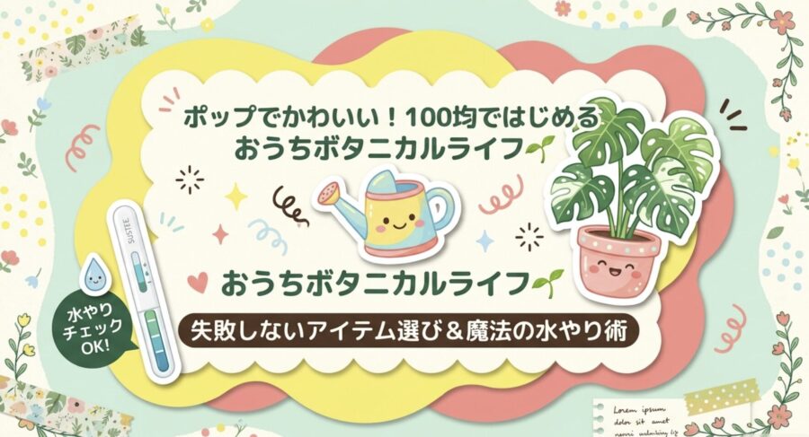 100均でかわいいボタニカルライフ