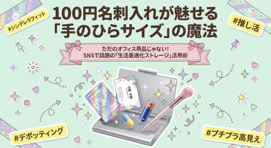 100均名刺入れが魅せる手のひらサイズの魔法