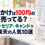100均のふきんかけ売り場と楽天の人気商品を比較する記事のアイキャッチ